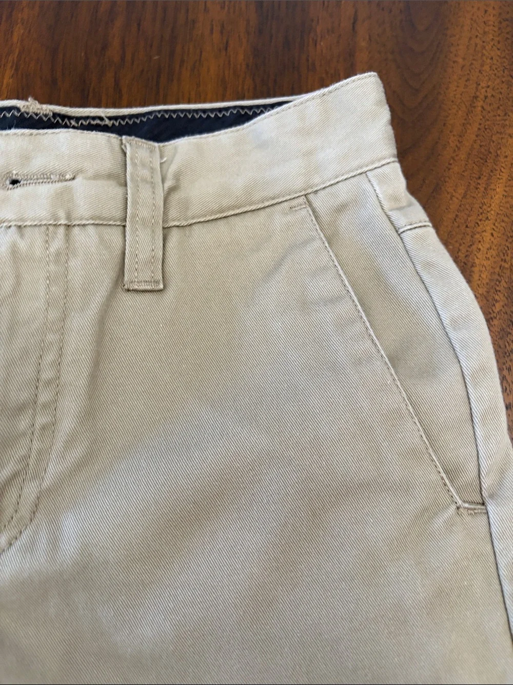 Boys Volcom Classic Straight Chino Pants in Khaki